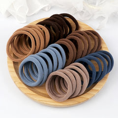 50pcs Solid Hairbands Elastic Hairbands Hair Accessories Bulk Hair Ties