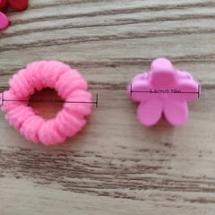 300pc Random Hair Tie Bands Ponytail Holders Scrunchies for Girls Kids