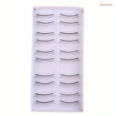 10 Pairs Beginner Eyelash Extensions Practice Lashes 6mm and 8mm Sizes