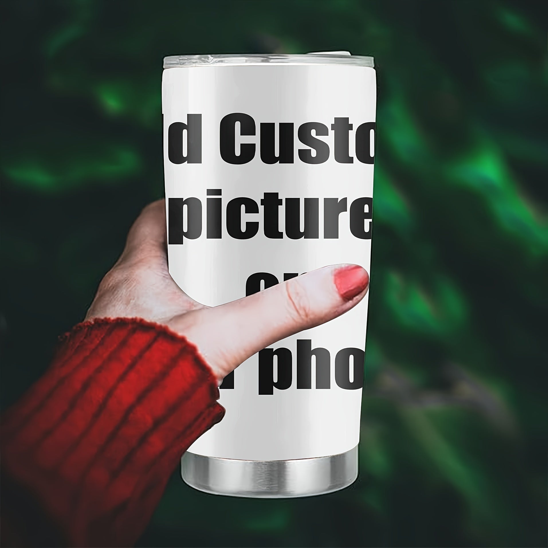 Custom Photo 20oz Stainless Steel Travel Mug - Halloween Hanukkah C