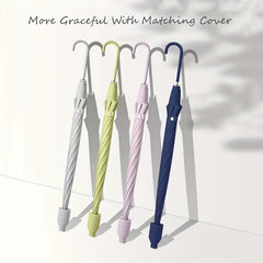 Large Windproof Umbrella with Auto Open and Leak-proof Cover