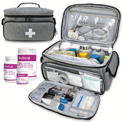 First Aid Storage Bag Empty Organizer For Emergency Home Office Car Travel