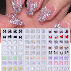 Resin Butterfly Nail Charms for Nail Art and Earring Decor