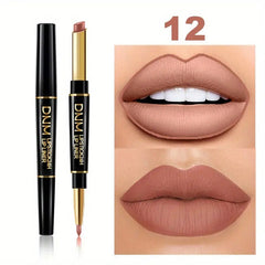Red Matte Lip Liner Waterproof Long Lasting Lipstick Pencil