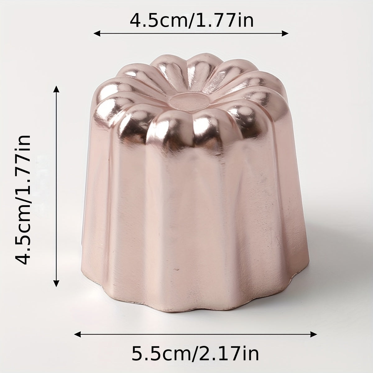 4pcs Non Stick Canele Pan Mousse Cake Mold Pudding Mold Baking Tools