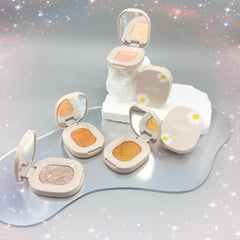 Glitter Eyeshadow Powder Compact Pearly Polarized Monochromatic Eyeshadow