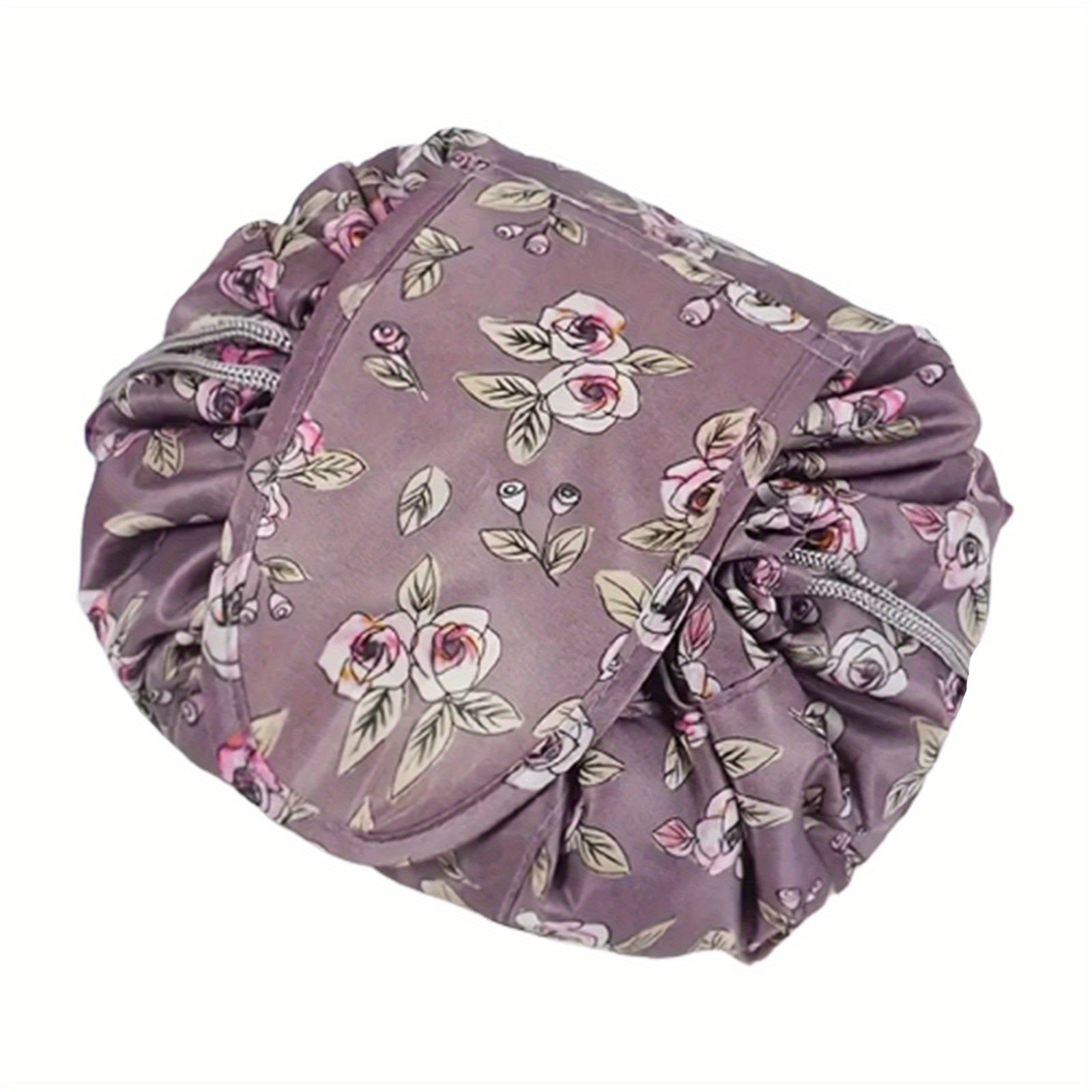 Lazy Drawstring Cosmetic Pouch Bag Portable Makeup Toiletry Kit Organizer