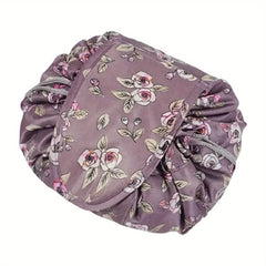 Lazy Drawstring Cosmetic Pouch Bag Portable Makeup Toiletry Kit Organizer