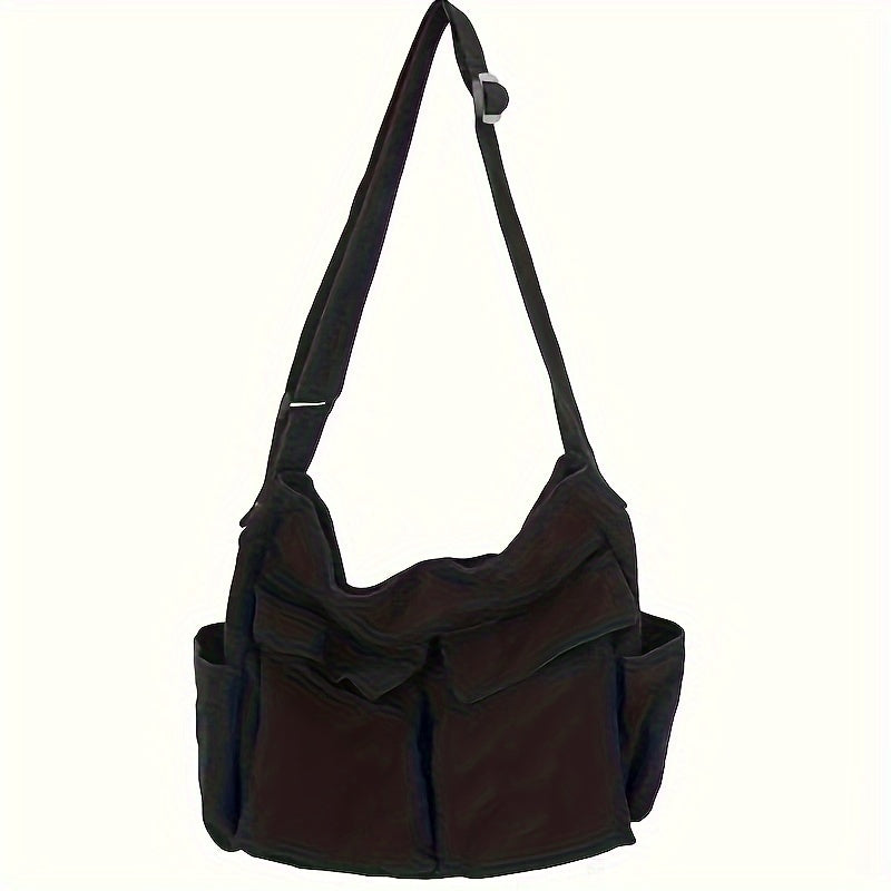 Canvas Crossbody Bag Casual Travel Daily Shoulder Messenger Bag