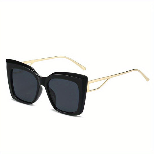 Y2K Cat Eye Sunglasses Gradient Metal Temple Glasses UV400