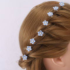 10pcs Flower Hairpin Strong Hold Grip Hair Jaw Clip For Thick Hair