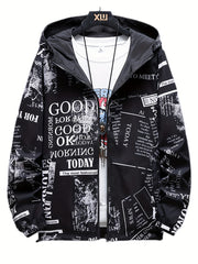 Spring Autumn Mens Casual Reversible Hoodie Jacket Men Clothes