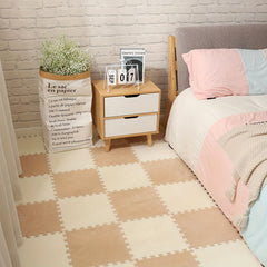 10pcs Plush Foam Puzzle Mats for Kids' Bedrooms & Floors