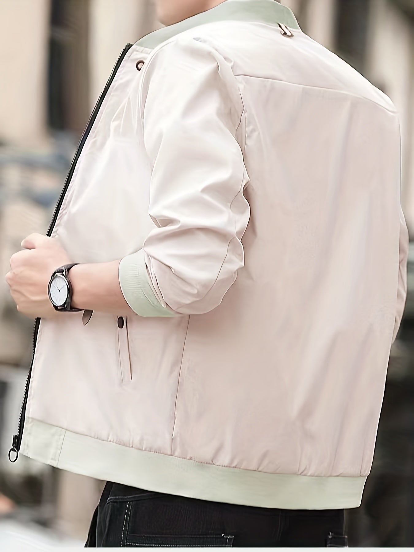 Men's Lightweight Zip Up Windbreaker Jacket