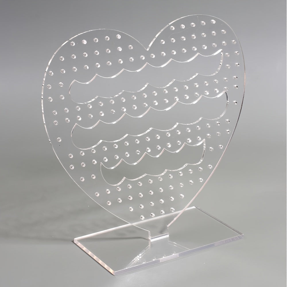 Romantic Hollow Heart Earring Storage Holder