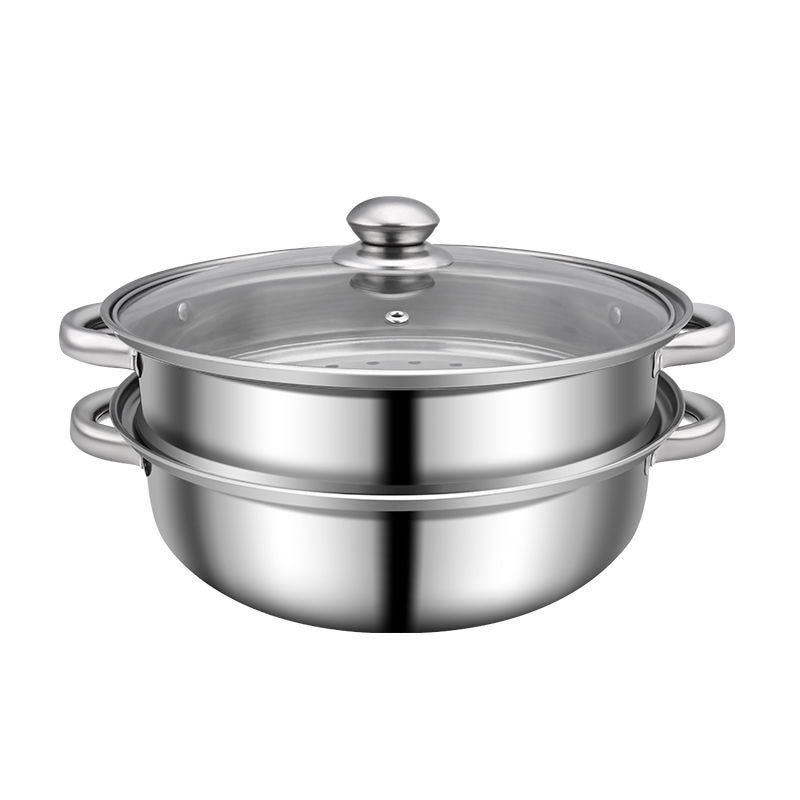 3pcs Stainless Steel Steamer Large Capacity Steaming Fish Cooking Soup