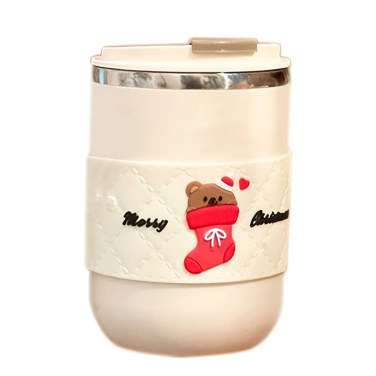 Stainless Steel Coffee Mug 500ml with Lid & Straw