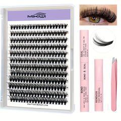 240Pcs Cluster Lashes Individual Lashes D Curling Mix 9 16mm Lash Extensions