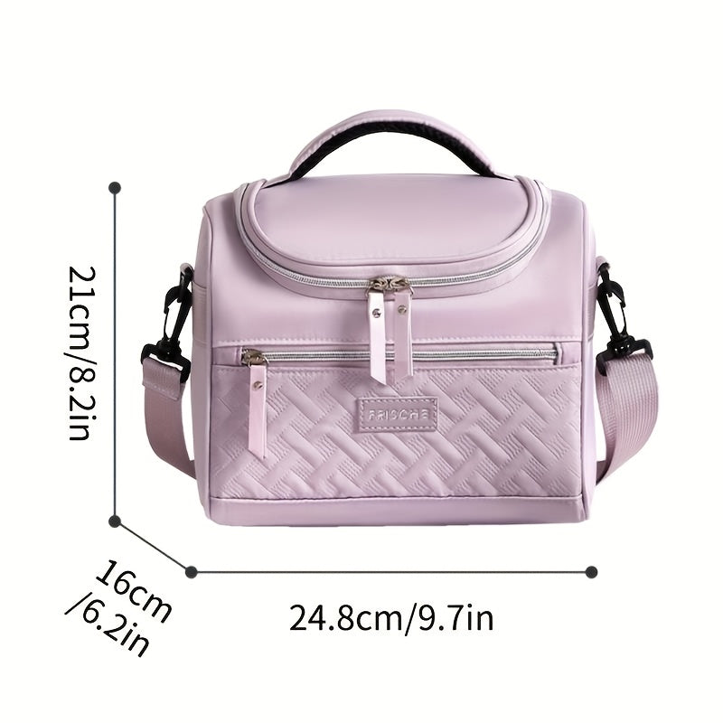 Sports Style Insulated Lunch Bag Hand Washable Polyester Meal Cooler
