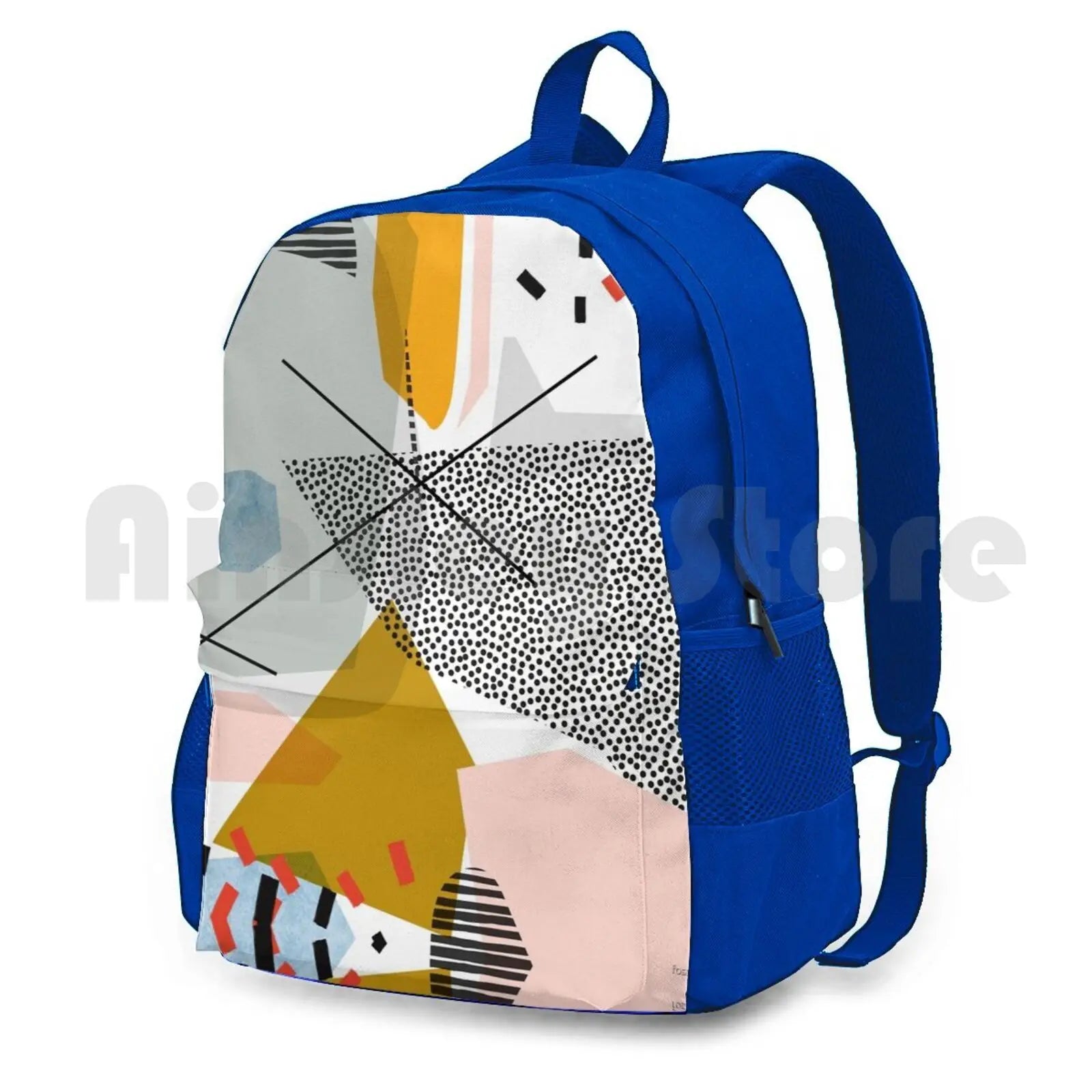 Retro Outdoor Hiking Backpack Waterproof Camping Travel Mid Century Modern