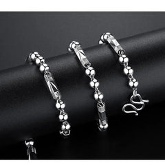 S999 Sterling Silver Men's Necklace Thick Hexagonal Chain Silver Jewelry