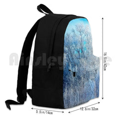 Outdoor Hiking Backpack Waterproof Camping Travel Winter Ice Snow Landscape