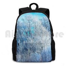 Outdoor Hiking Backpack Waterproof Camping Travel Winter Ice Snow Landscape