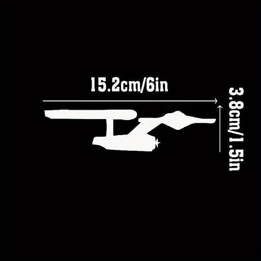 Enterprise Starship Space Car Sticker Laptop Bottle Decal