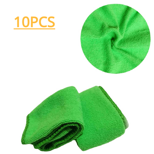 10 PCS Microfiber Car Cleaning Towel Household Small Towel