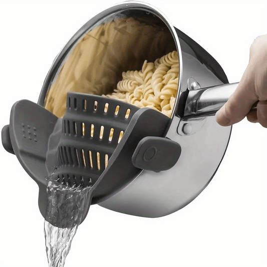 Adjustable Silicone Pot Strainer & Pasta Strainer Kitchen Gadget