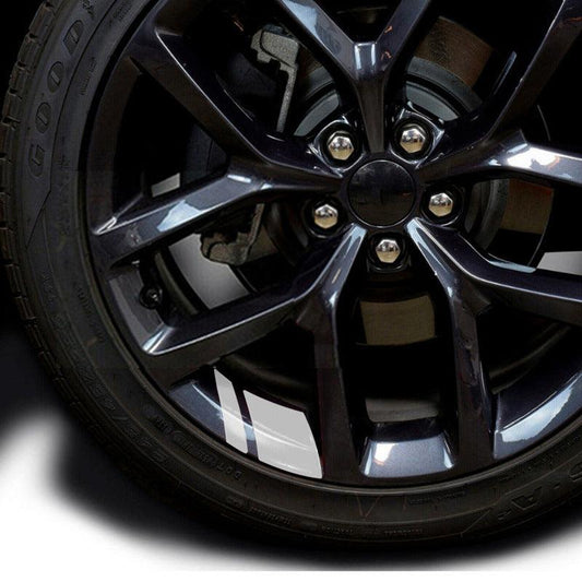 4pcs Reflective Car Wheel Rim Vinyl Stickers - Redefine Your Ride