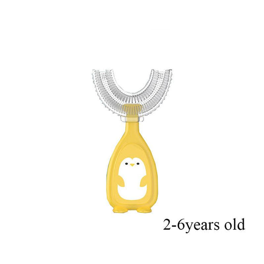 Kids U-Shaped Silicone Toothbrush - Oral Cleaning Care