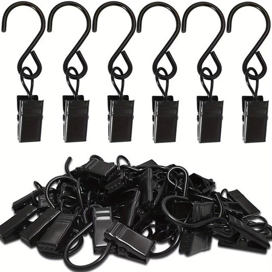 20pcs S Hooks 5.71cm Hanging Clips Party Lights Hangers for Curtain Drapes