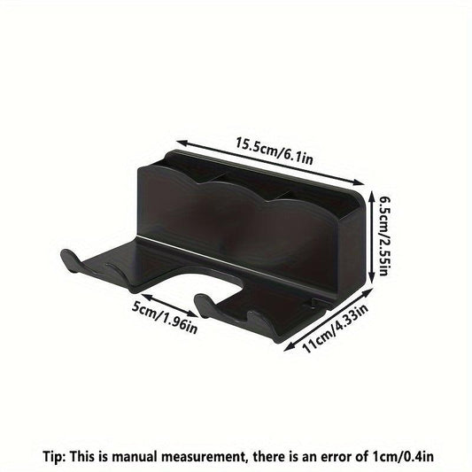 Wall Mounted Hair Dryer Holder No Drilling Easy Install