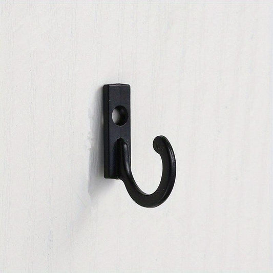 Mini Iron Coat Hooks Metal Wall Mounted Wood Slatwall Coat Hanger
