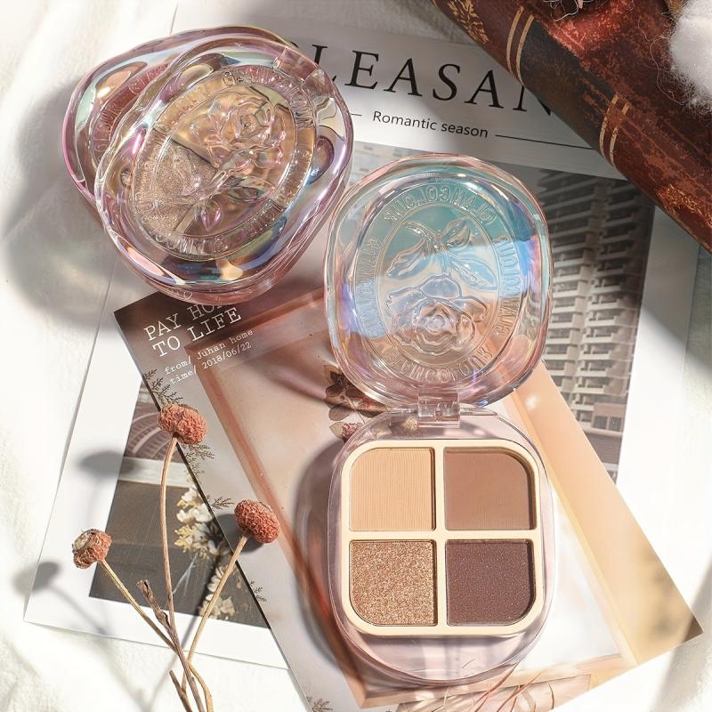 Earth Magic 4 Eyeshadow Palette - Matte Pearl & Smokey Finish