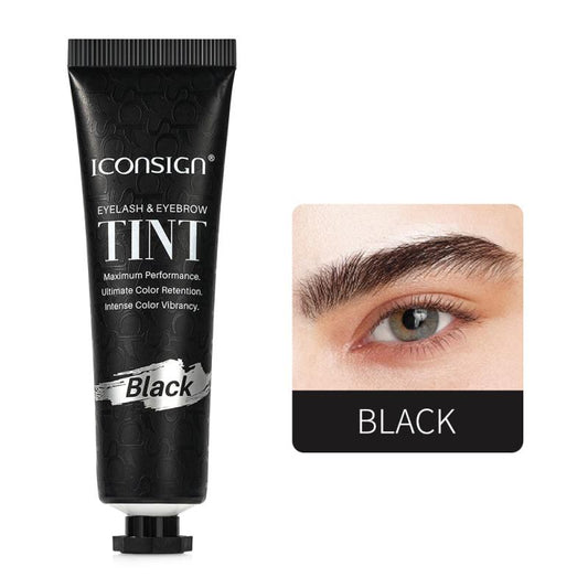 Vegan Eyelash & Eyebrow Tint Kit: 2-in-1 Warm Tint, Long-lasting, Easy to Use