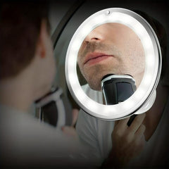 10X Magnifying LED Makeup Mirror with Natural Light - Travel Vanity Mirror