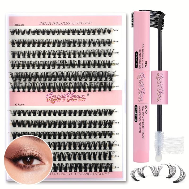 DIY Lash Extension Kit 240 Pcs Lash Clusters With Lash Bond And Seal