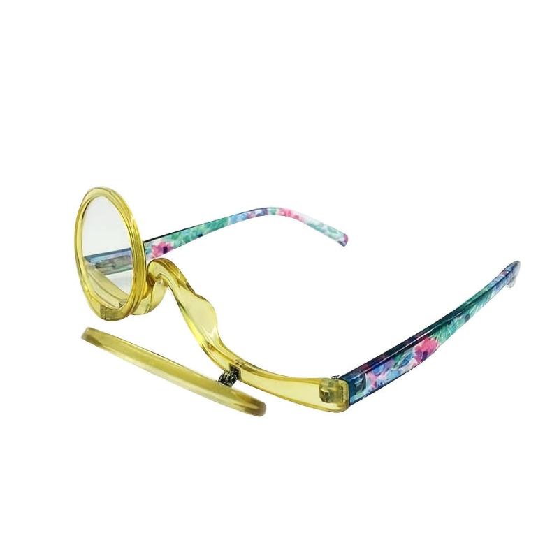 2-In-1 Makeup Glasses Magnifying Flip Down Readers