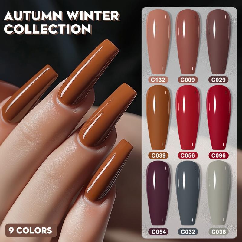 XEJAYI Gel Polish Autumn Winter Collection 9 Colors C039 UV Smooth Finish