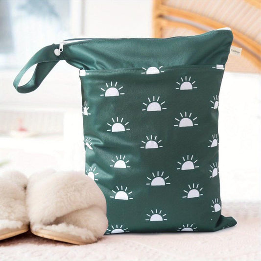 Waterproof Wet/Dry Cloth Diaper Bag for Travel