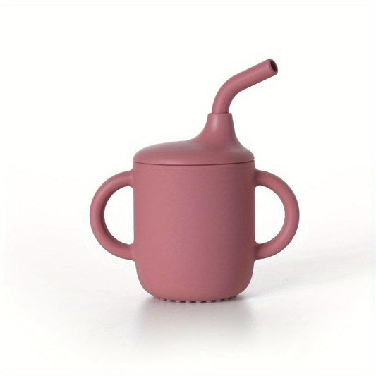 Silicone Training Cup With Straw Non Slip Handles NO BPA