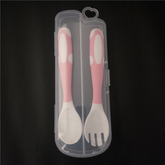 Baby Learning Spoon Fork Set Bendable 2pcs