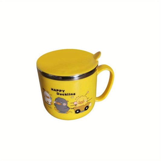 304 Stainless Steel Kids' Drinking Cup with Anti Fall and Measurement Scale