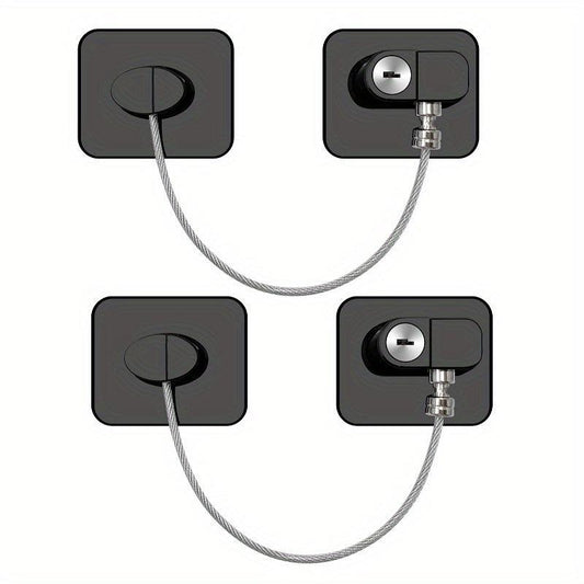 Child Safety Locks 2 Pack Multifunctional Window Drawer Refrigerator Lock