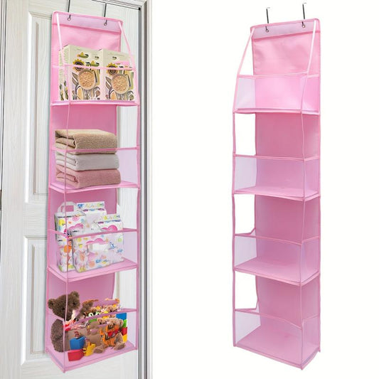 Breathable Over Door Storage Holder 1pc 4 Pockets Bedroom Organize Toys Shoes