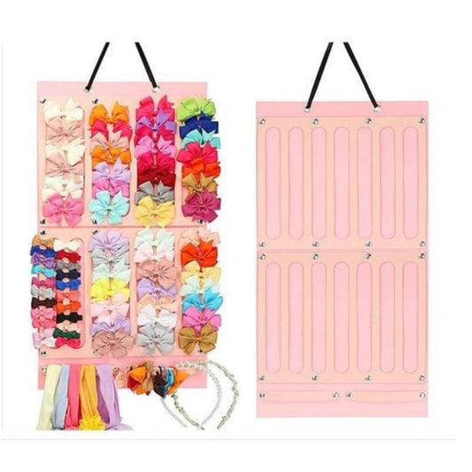 Felt Hanging Hair Accessory Holder with Storage Bag - Extra Large Organizer