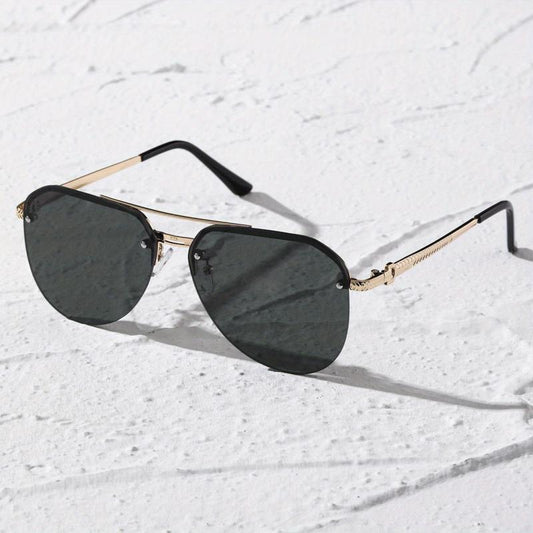 Aviator Sunglasses Semi Rimless UV400
