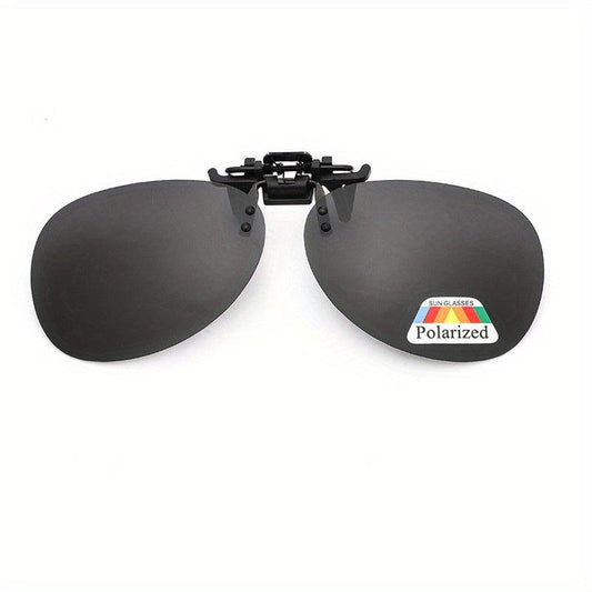 Rimless Polarized Clip On Sunglasses Anti glare Lens Accessory